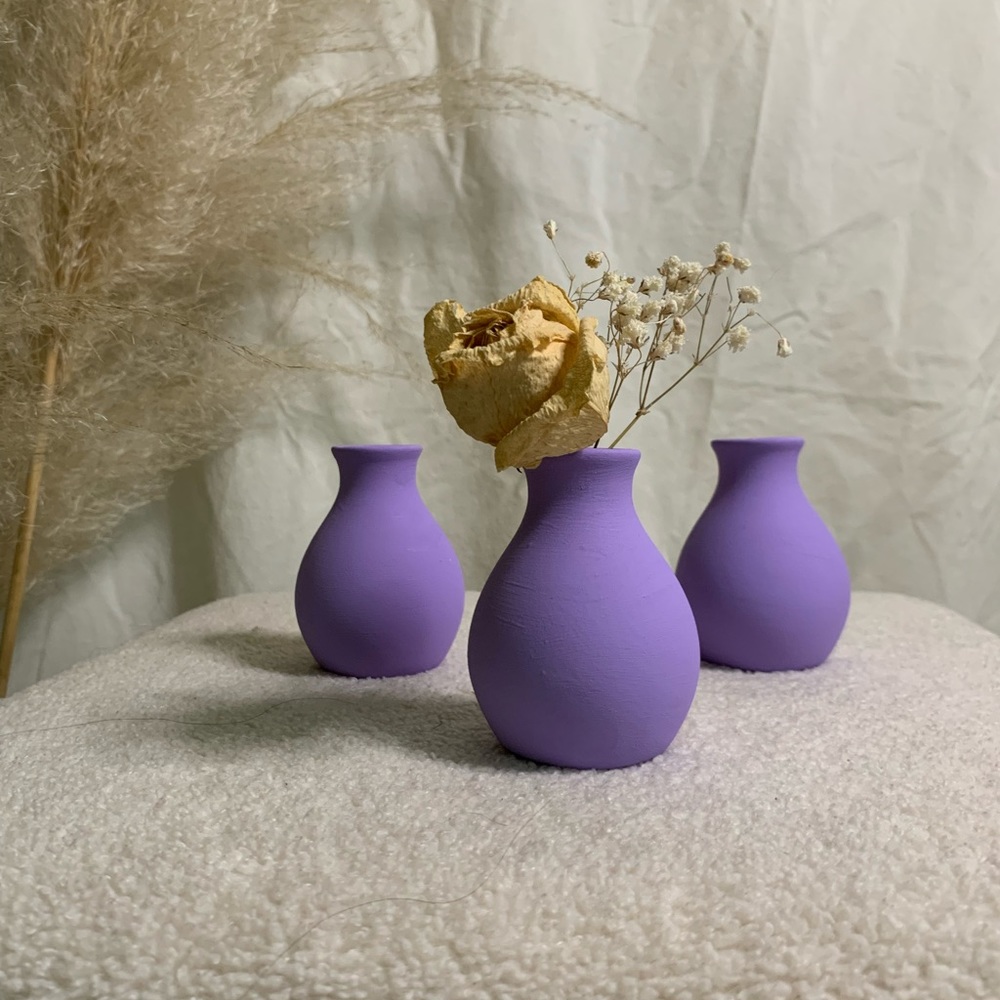 3 piece tiny pottery set